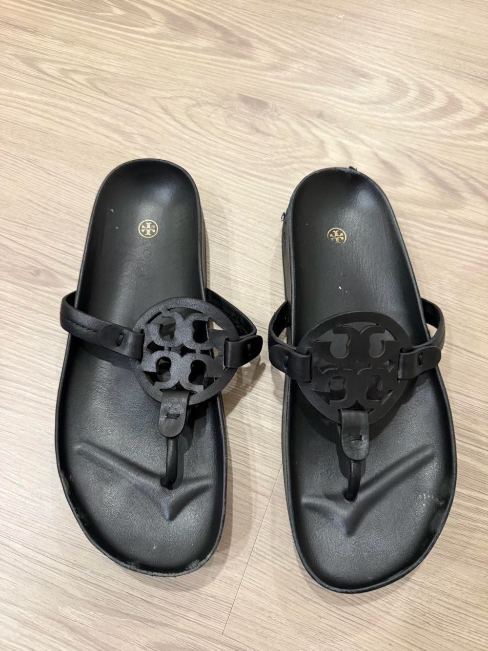 Tory Burch miller black sandals size 8